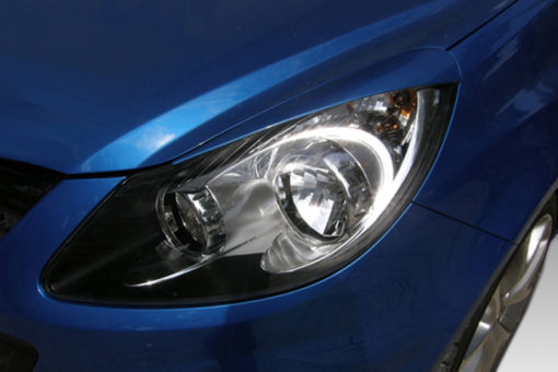 VikingDesign - Paupières de phares Gloss Black pour Opel Corsa D (2006-2014)