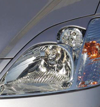 VikingDesign - Paupières de phares Gloss Black pour Honda Civic 3d Type-R (2001-2005)