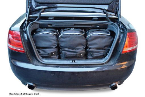 Pack de 6 sacs de voyage sur-mesure pour Audi A4 Cabriolet (B7) (de 2004 à 2008) - Gamme Classique