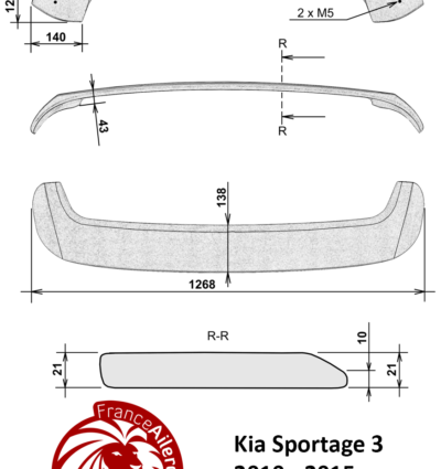Becquet pour Kia Sportage 3 (2010-2015)