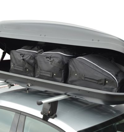 Coffre de toit de voiture 420 litres, porte bagages de boîte de voyage noir