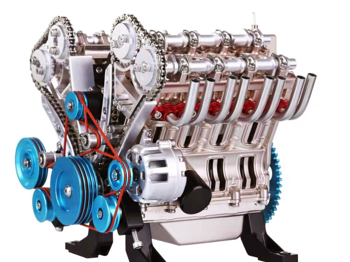 Moteur miniature 8 cylindres V8 complet en kit – Maquette
