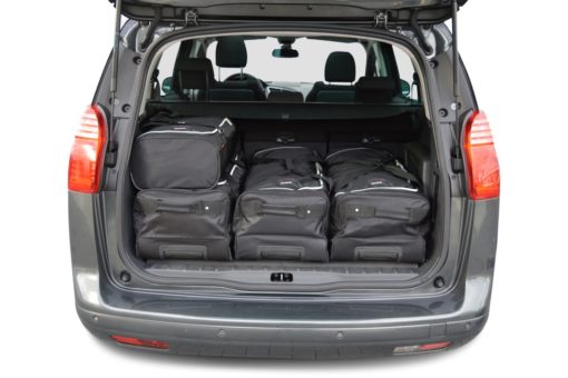 Pack de 6 sacs de voyage sur-mesure pour Peugeot 5008 I (de 2009 à 2017) - Gamme Classique