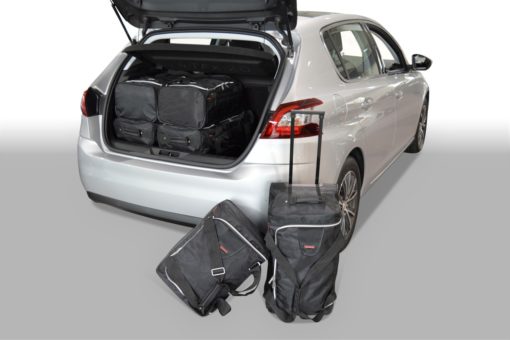 Pack de 6 sacs de voyage sur-mesure pour Peugeot 308 II (depuis 2013) - Gamme Classique