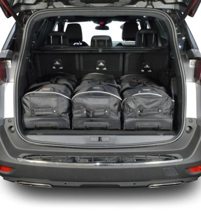 Pack de 6 sacs de voyage sur-mesure pour Peugeot 5008 II (depuis 2017) - Gamme Classique