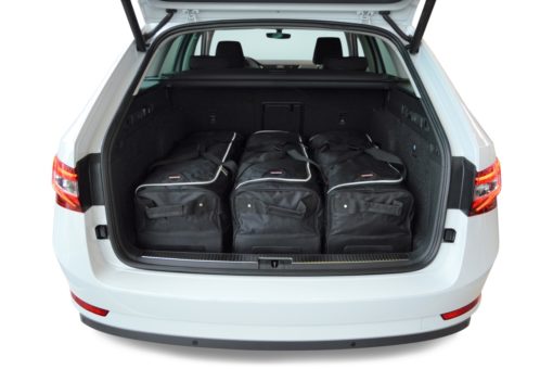 Pack de 6 sacs de voyage sur-mesure pour Skoda Superb III Combi (3V) (depuis 2015) - Gamme Classique