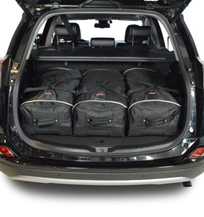 Pack de 6 sacs de voyage sur-mesure pour Toyota RAV4 IV Hybrid (XA40) (de 2013 à 2018) - Gamme Classique