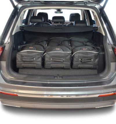 Pack de 6 sacs de voyage sur-mesure pour Volkswagen Tiguan II Allspace 7-seater (depuis 2017) - Gamme Classique