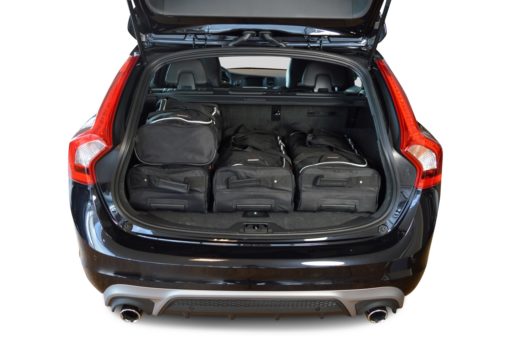 Pack de 6 sacs de voyage sur-mesure pour Volvo V60 I (de 2010 à 2018) - Gamme Classique